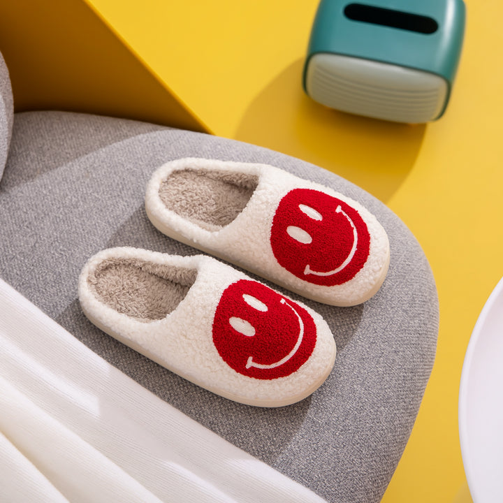Smiley Face Cozy Slippers