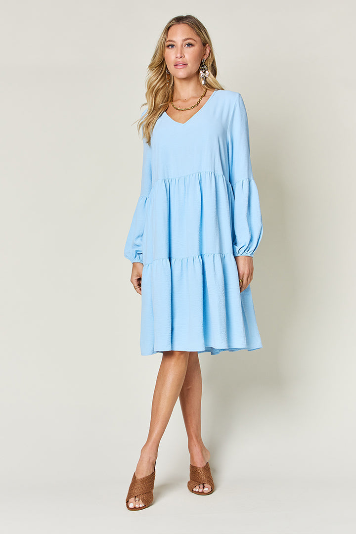 farm rio bright flora brown long sleeve mini dress Bright Flora Brown Long Sleeve Mini Dress The RiverLane