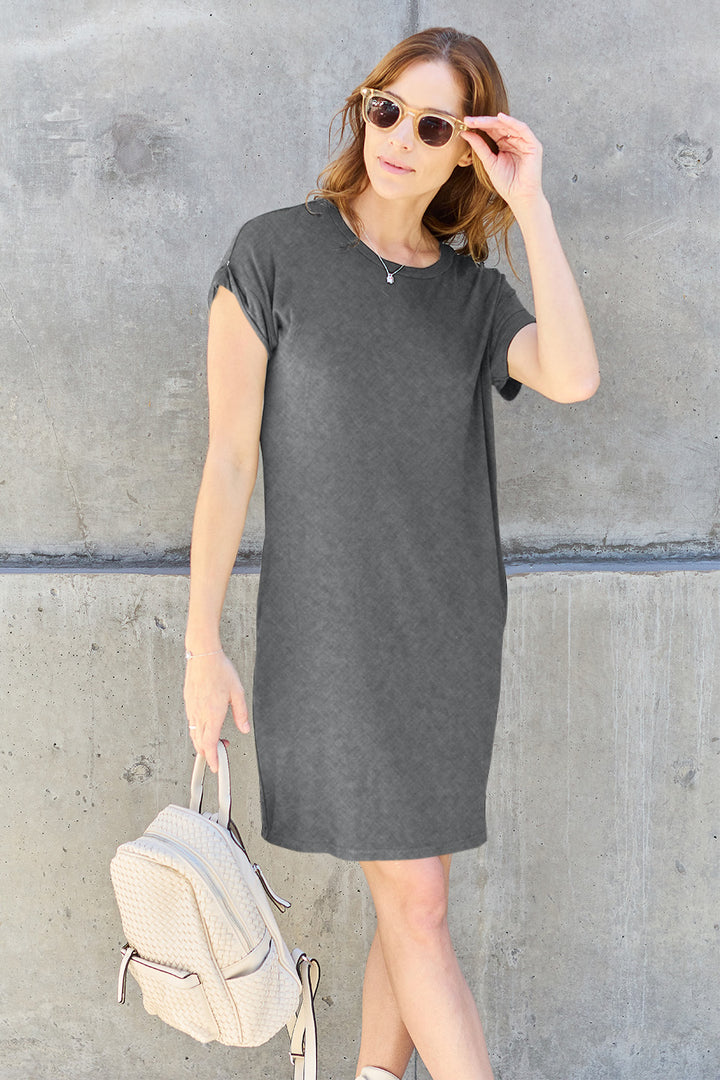 Short Sleeve Dress with Pockets | Elegant Lioness