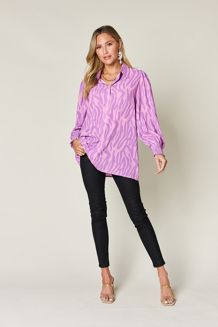 Double Take Smocked Blouse | Elegant Lioness 