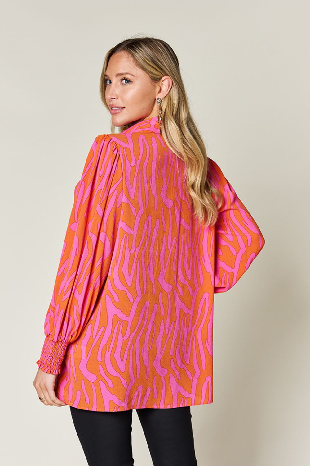 Double Take Smocked Blouse | Elegant Lioness 