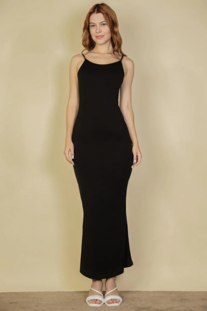 Ribbed Mermaid Hem Camisole Maxi Dress | Timeless Elegance and Comfort