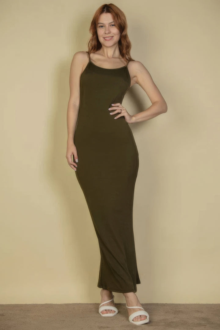 Ribbed Mermaid Hem Camisole Maxi Dress | Timeless Elegance and Comfort