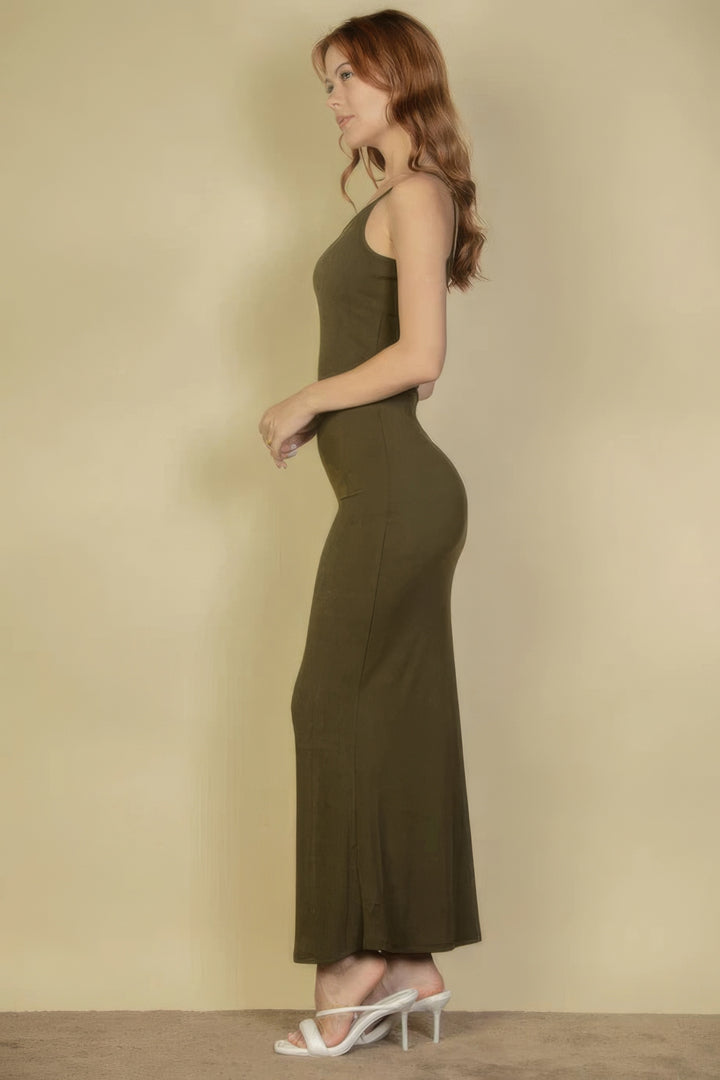 Ribbed Mermaid Hem Camisole Maxi Dress | Timeless Elegance and Comfort