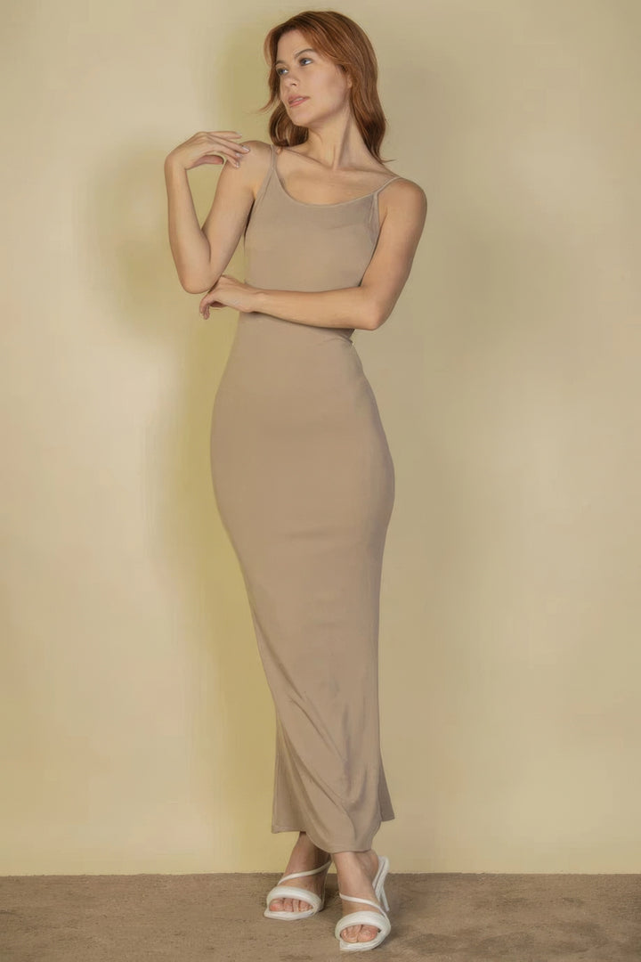 Ribbed Mermaid Hem Camisole Maxi Dress | Timeless Elegance and Comfort