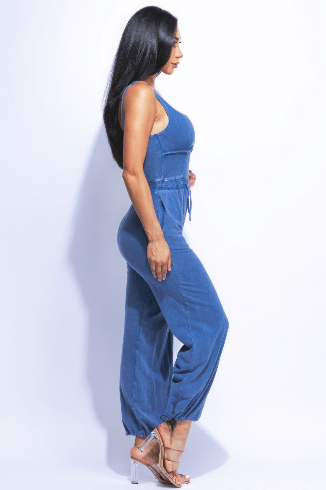 Washed Jumpsuit with Adjustable Ankle | Stylish Comfort for Every Occasion