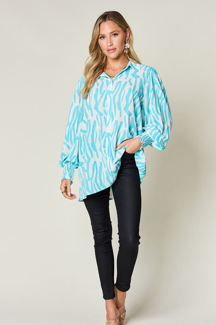 Double Take Smocked Blouse | Elegant Lioness 