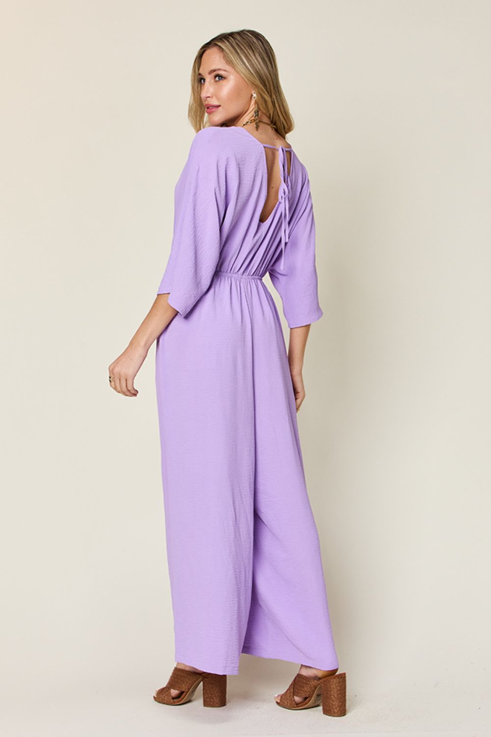 Wide Leg Jumpsuit - Half Sleeve Jumpsuit | Elegant Lioness