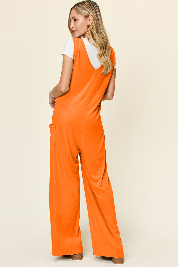 Sleeveless Wide Leg Jumpsuit -  Full Size Jumpsuit | Elegant Lioness