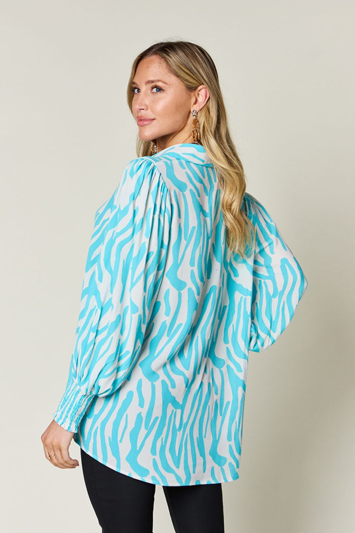 Double Take Smocked Blouse | Elegant Lioness 