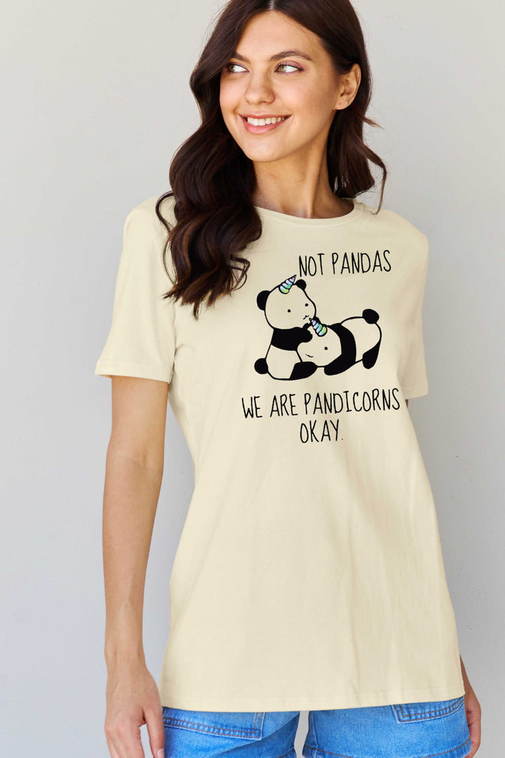 Full Size  Pandicorn Graphic Cotton T-Shirt