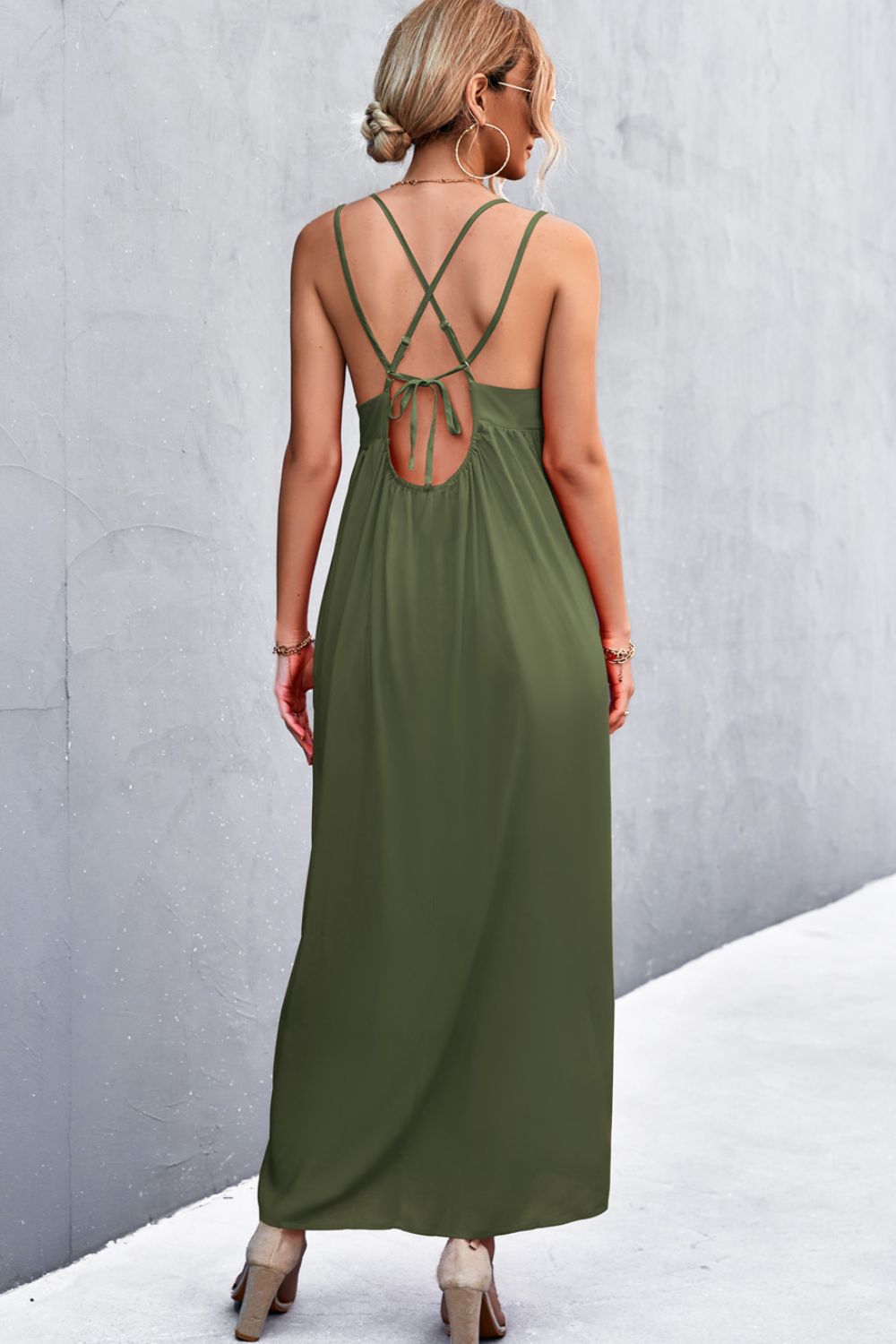 Double Strap Tie Back Dress