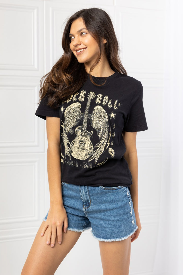 Full Size Rock & Roll Graphic Tee