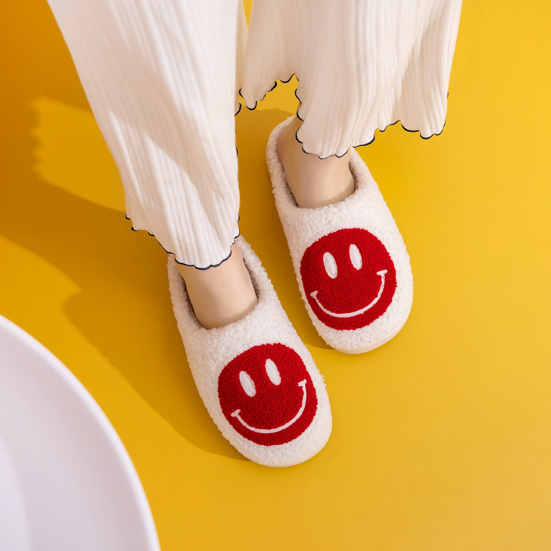 Smiley Face Cozy Slippers