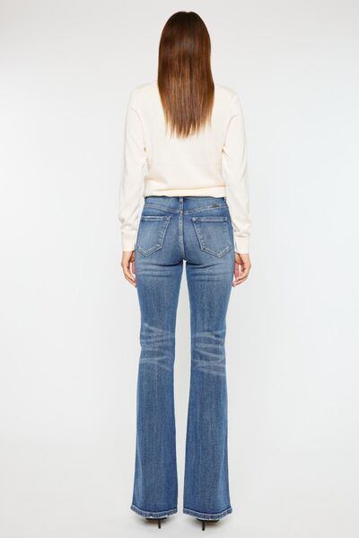 Cat's Whiskers High Waist Flare Jeans