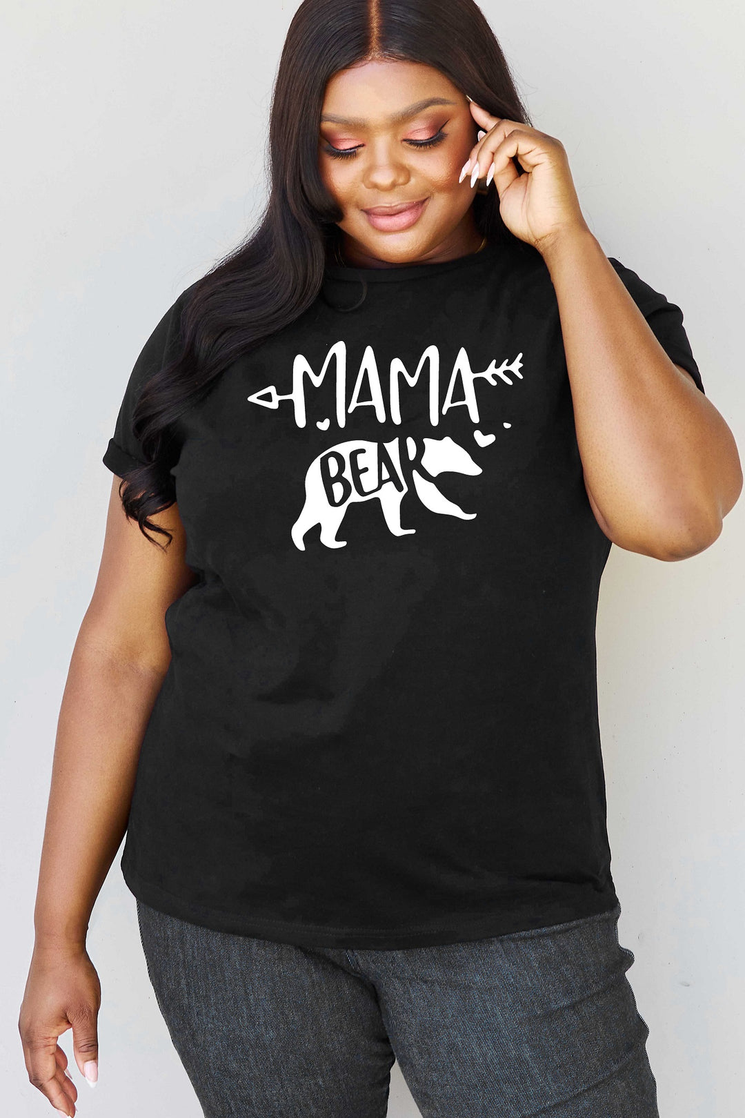 Full Size MAMA BEAR Graphic Cotton T-Shirt