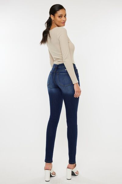 Mid Rise Gradient Skinny Jeans