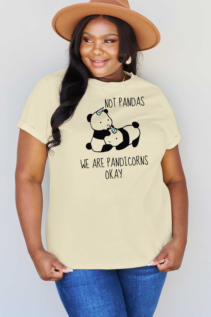 Full Size  Pandicorn Graphic Cotton T-Shirt