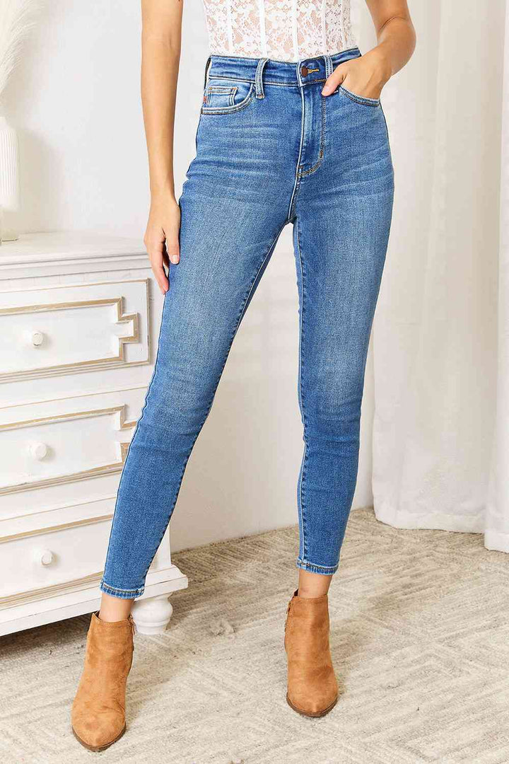 Full Size High Waist Skinny Jeans