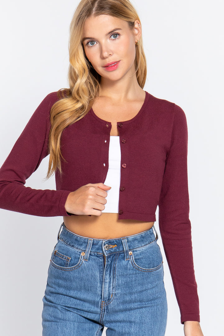 Long Sleeve Round Neck Viscose Sweater