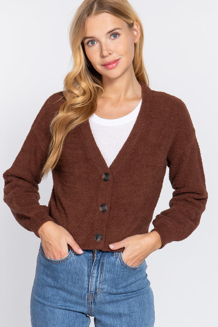 Long Sleeve V-neck Sweater Cardigan