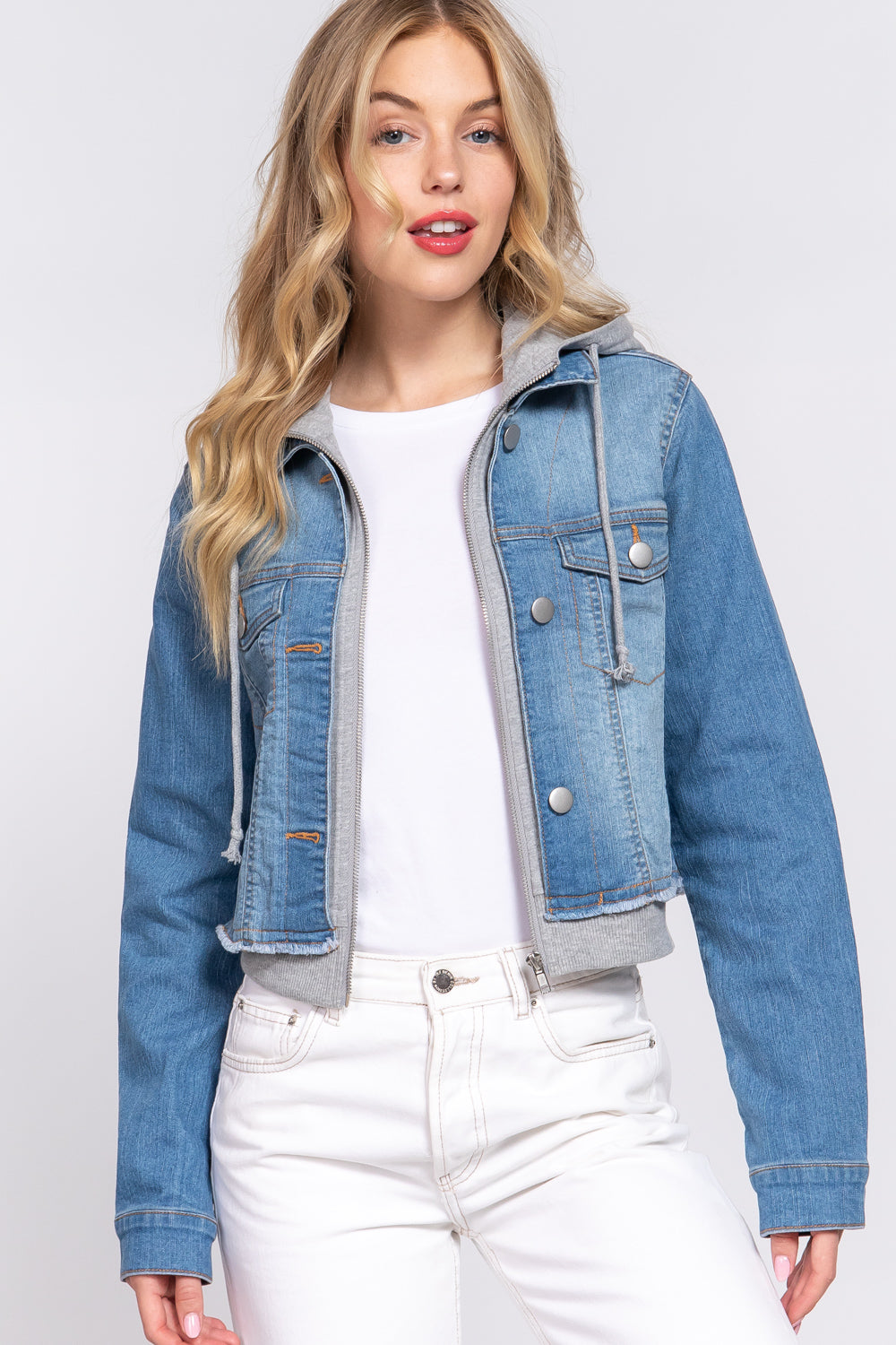 Lavnis Men's Denim Hoodie Jacket Casual Slim Fit Button Down Jeans Coat  Dark Blue XL : Buy Online at Best Price in KSA - Souq is now Amazon.sa:  Fashion
