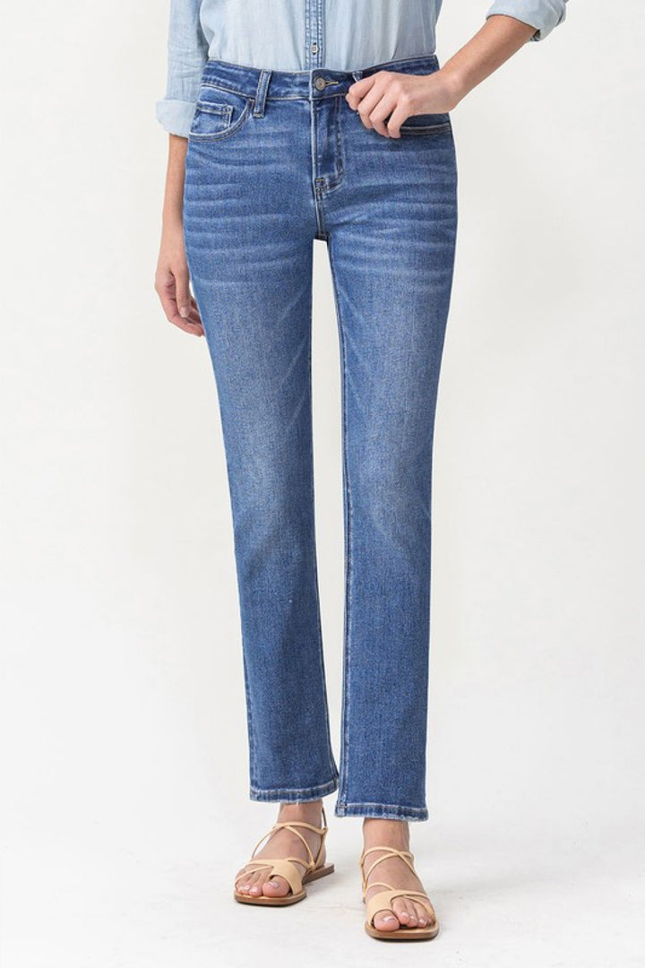 Full Size Maggie Midrise Slim Ankle Straight Jeans