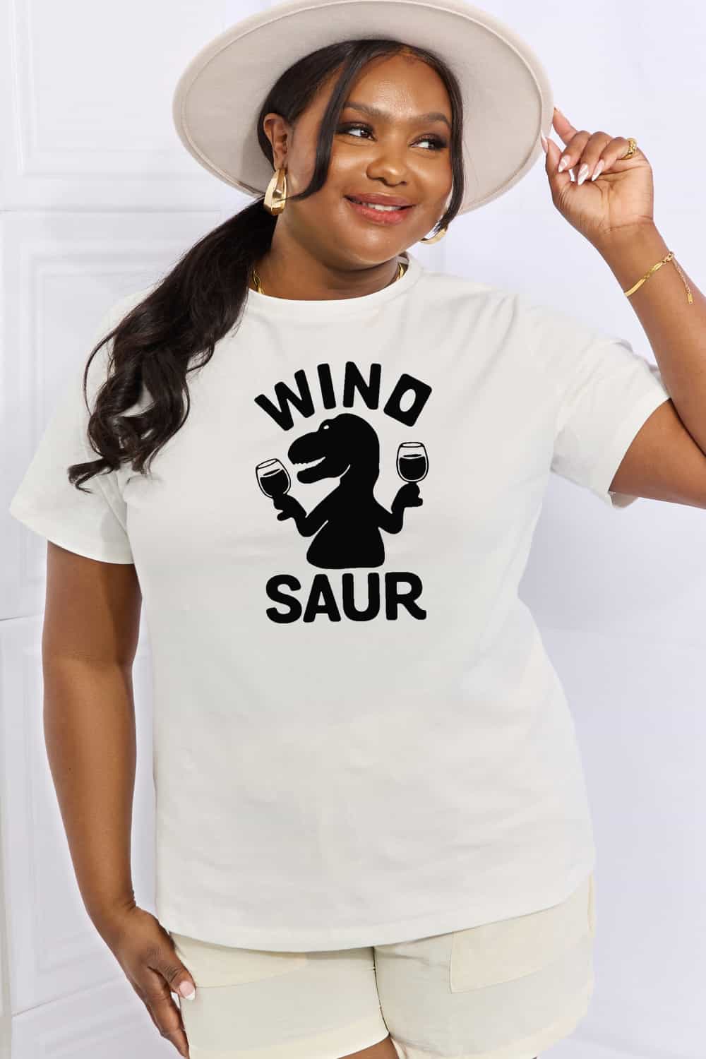 Simply Love Full Size WINOSAUR Graphic Cotton T-Shirt