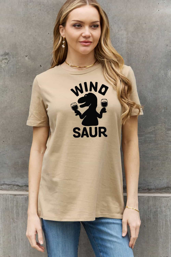 Simply Love Full Size WINOSAUR Graphic Cotton T-Shirt