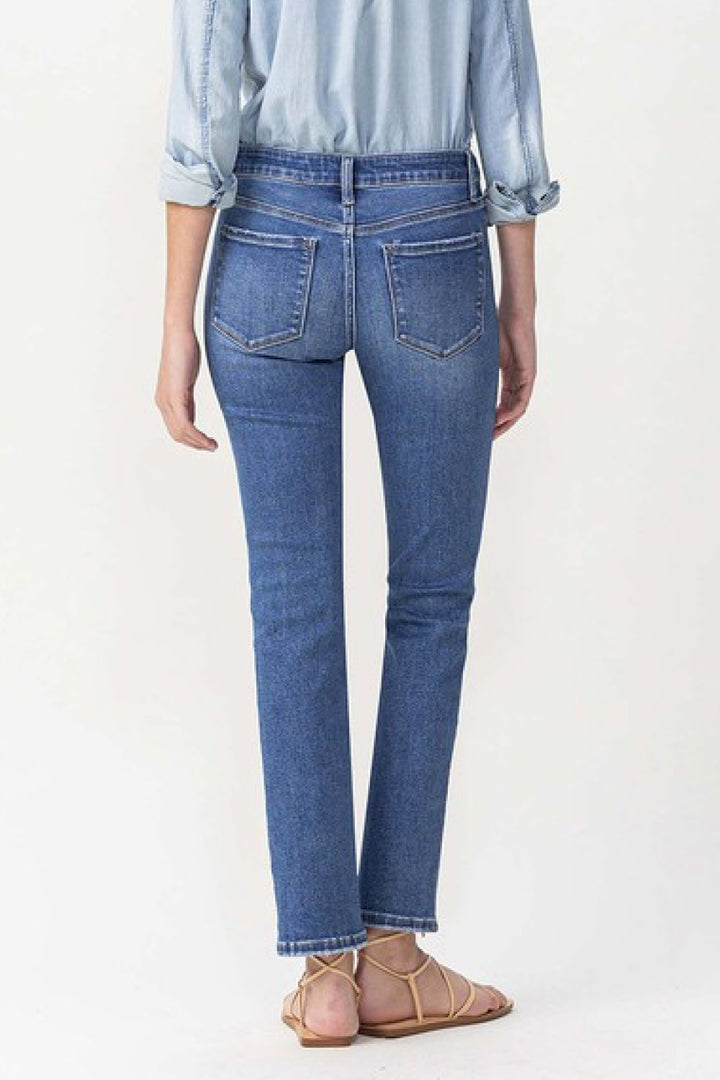 Full Size Maggie Midrise Slim Ankle Straight Jeans